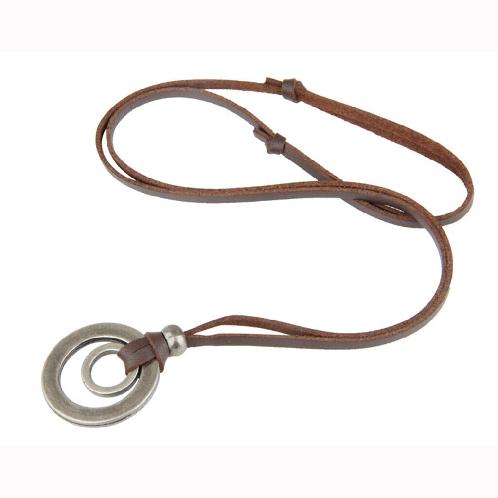 Mens Jewelry Alloy Leather Rope Rope Chain Necklace,