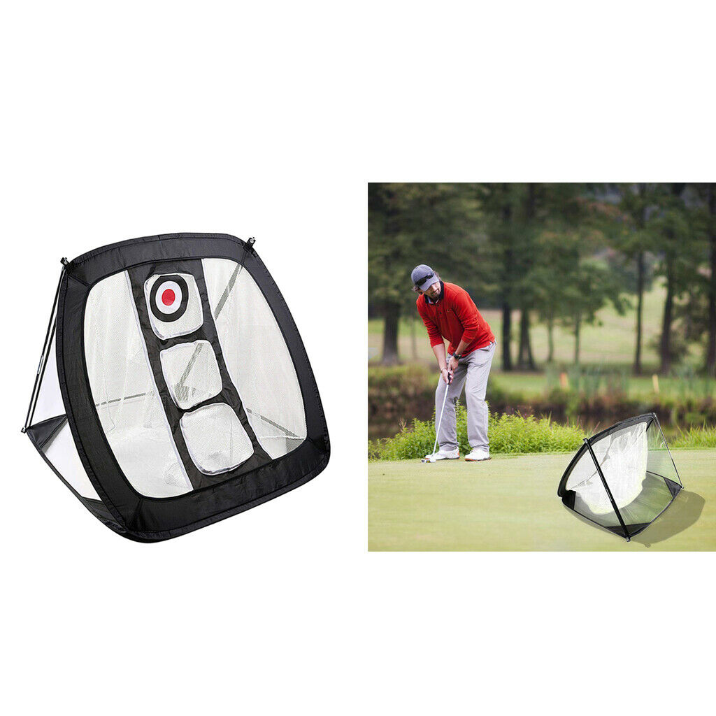 Folding Golf Chipping Net Home Range Hitting Practice Cage Exercise Target Net