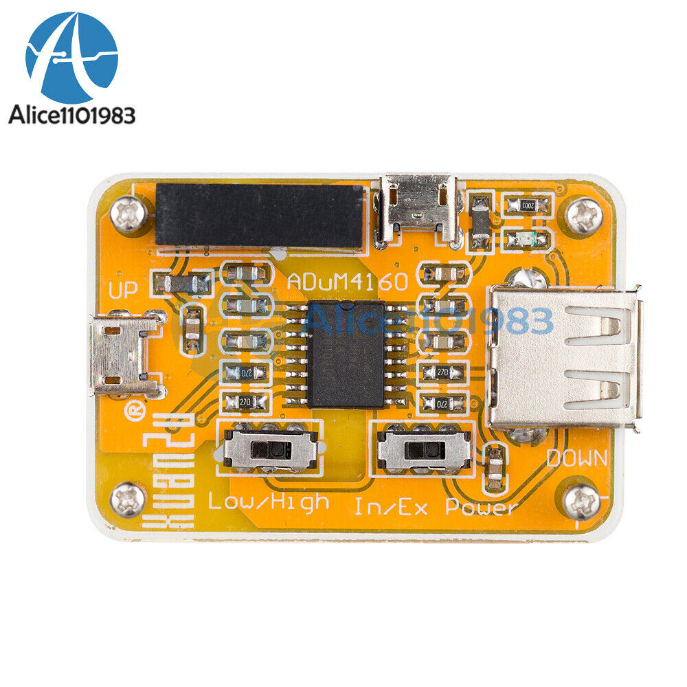 USB Isolator Board Audio Noise Eliminator DAC Digital Isolation Module w/ Case