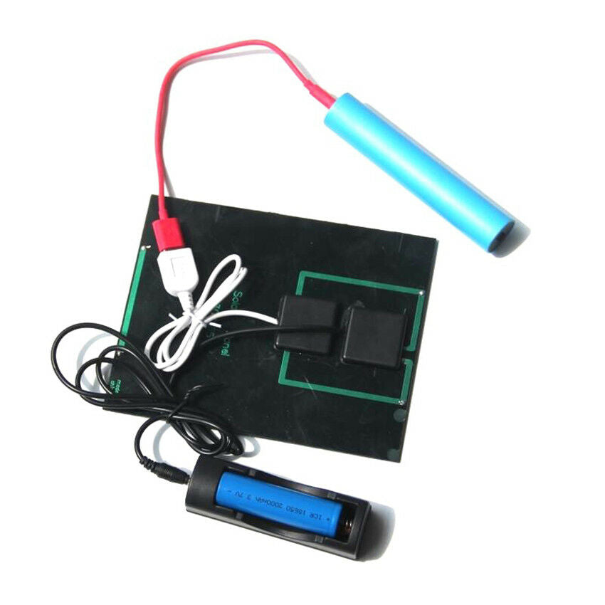 Travel Safety 5V 3.5W Solar Panel Charger Kit For Power Bank 18650 Battery