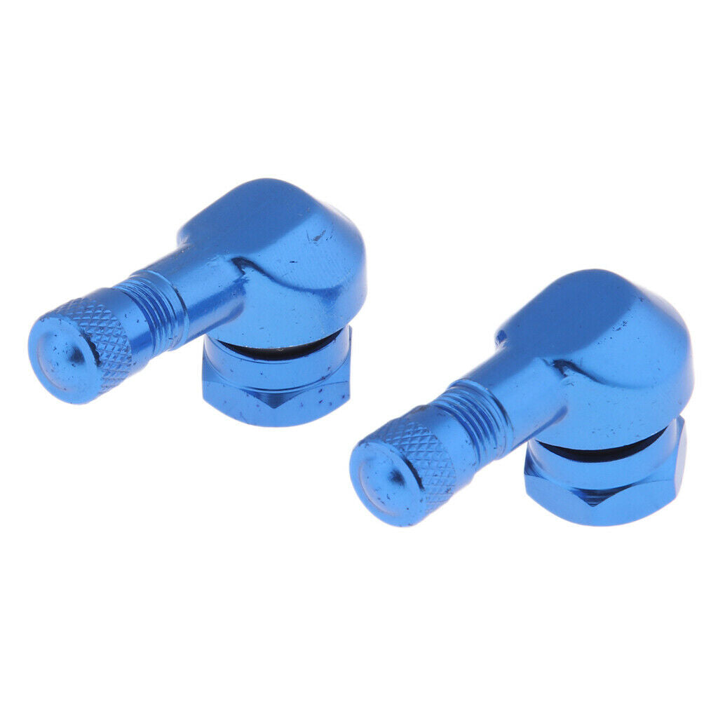 4x Motorcycle 90 Degree 11.3mm Wheel Tire Stem Tubeless Valve Aluminum