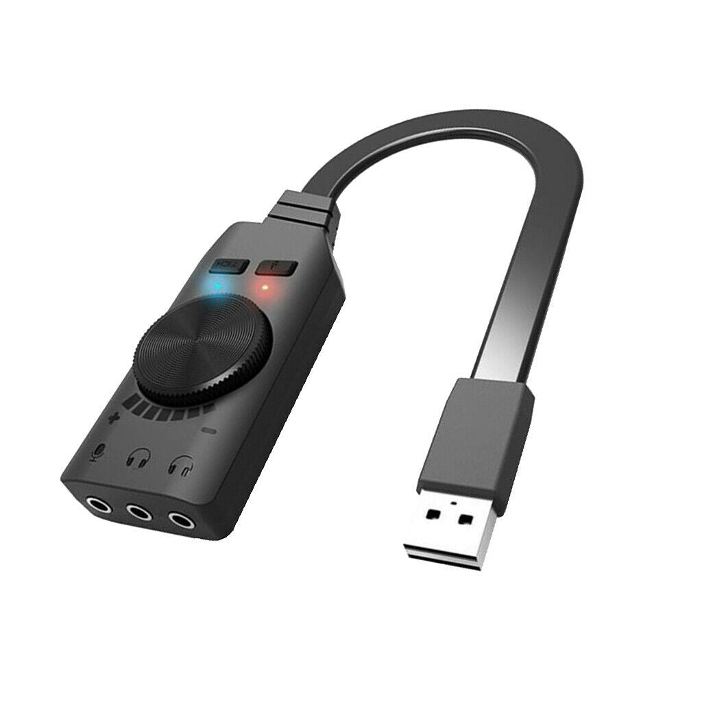 Virtual 7.1CH Channel USB 2.0 Audio Sound Card Adapter No External Power