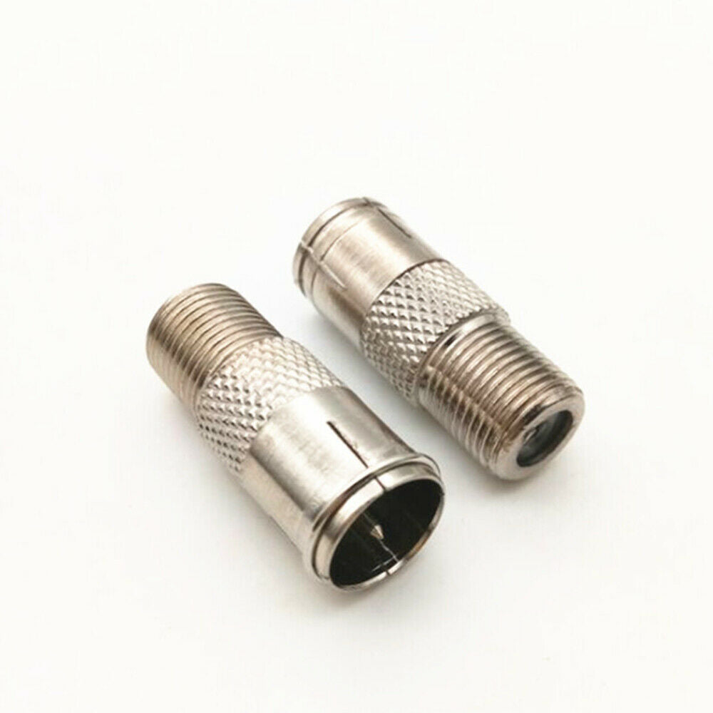 4PC F Type Quick Plug RF Coax Coaxial Cable Adapter Connector Male to Female M/F