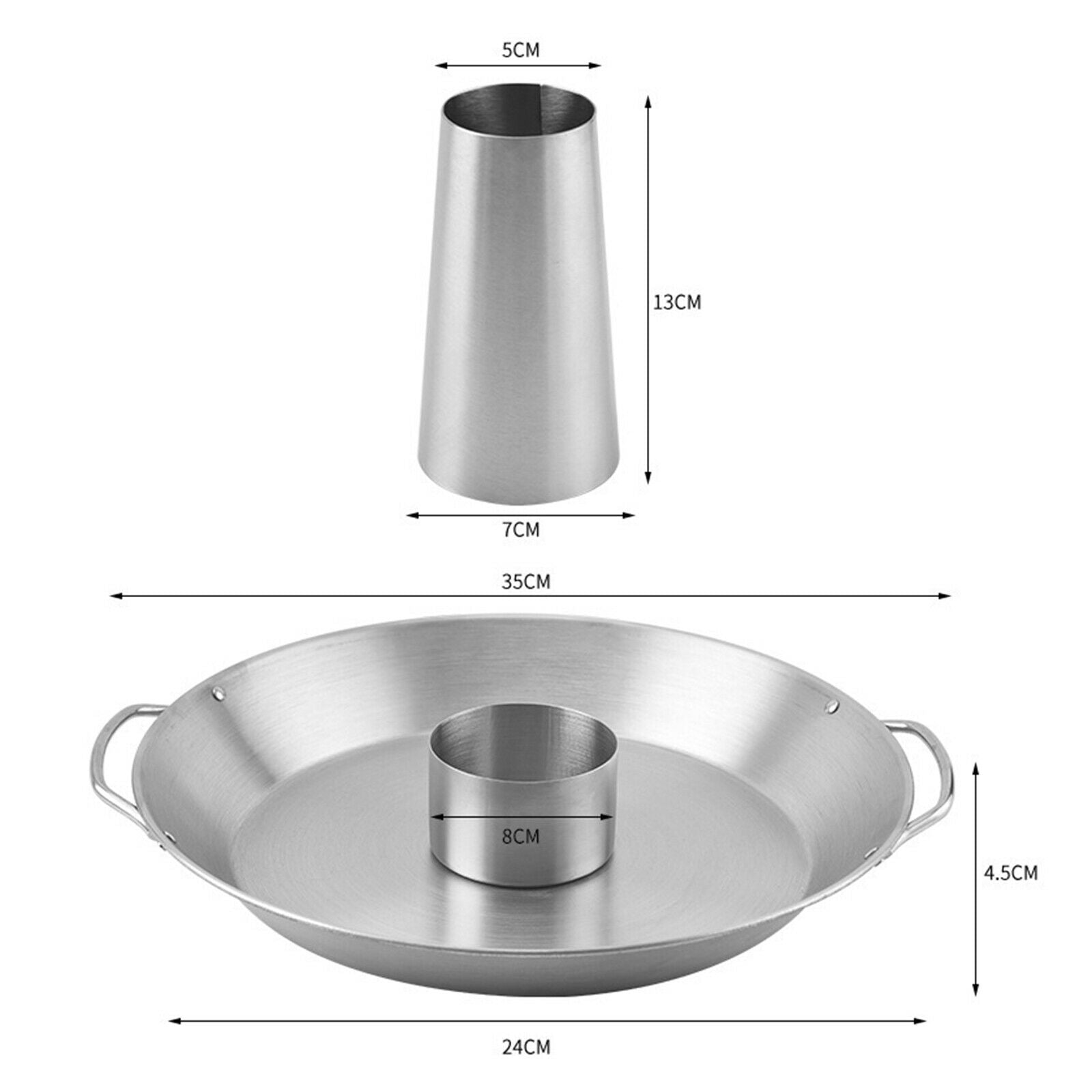Chicken Holder BBQ Roaster Folding Chicken Holder with Drip Pan