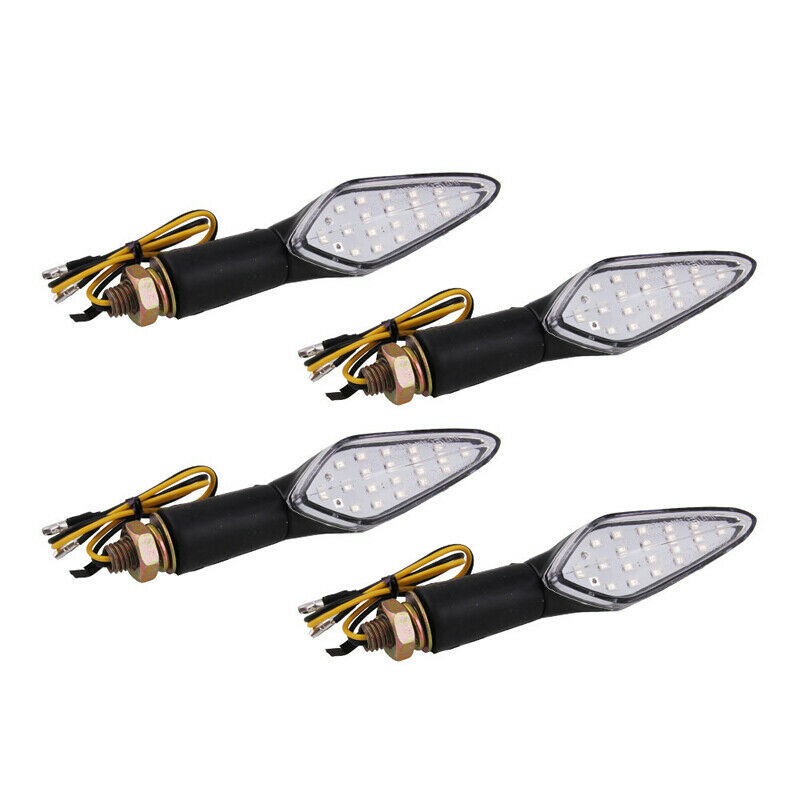 4pcs Motorcycle Electric Scooter Bike LED Turn Signal Light Waterproof Tail Lamp