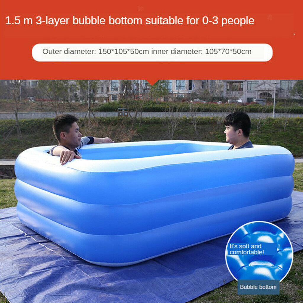 52Ã—36inch Inflated Swimming Pool Lounge Paddling Pools for Kids Family