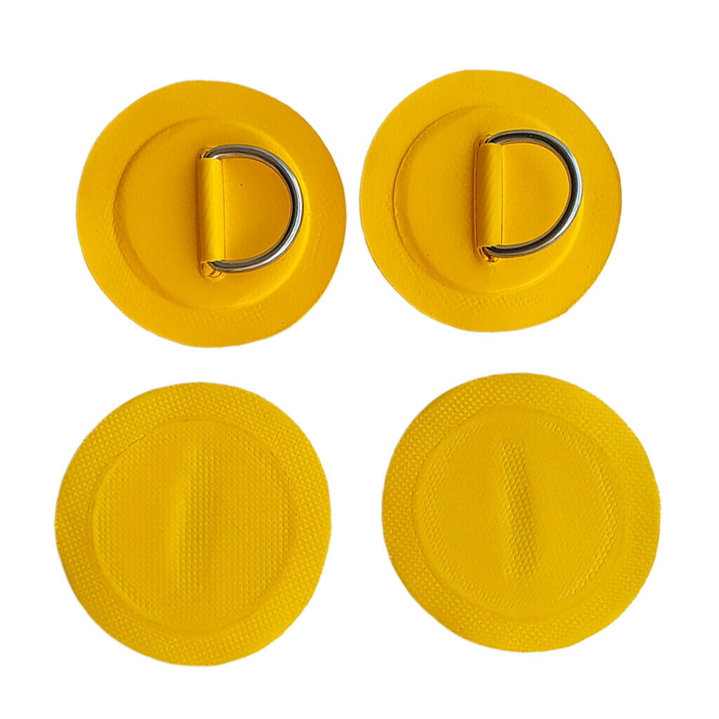 Pack 4 D-Ring Patch for PVC Inflatable Boat Stand up Paddleboard Dinghy Raft