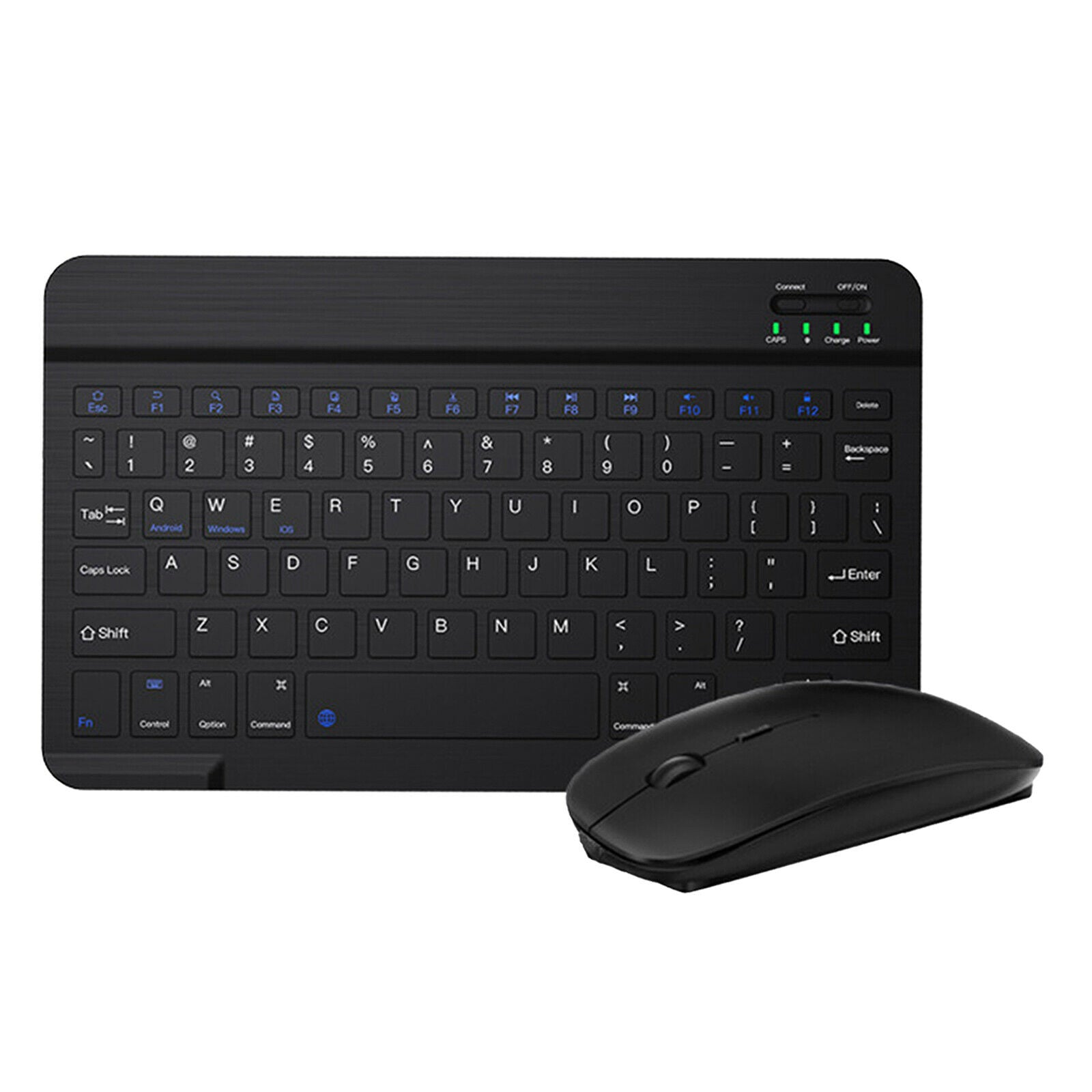 Ultra Thin Compact Bluetooth   Keyboard Mouse Comb Rechargeable for PC