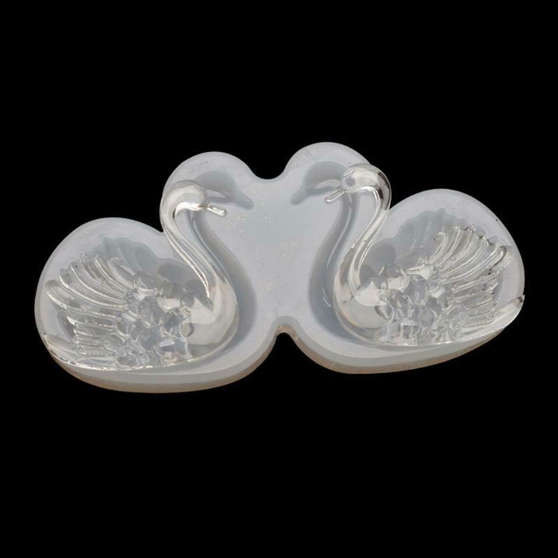 Swan Crystal Mirror Glue Dropping Mould for Making Delicate Keychain Pendants