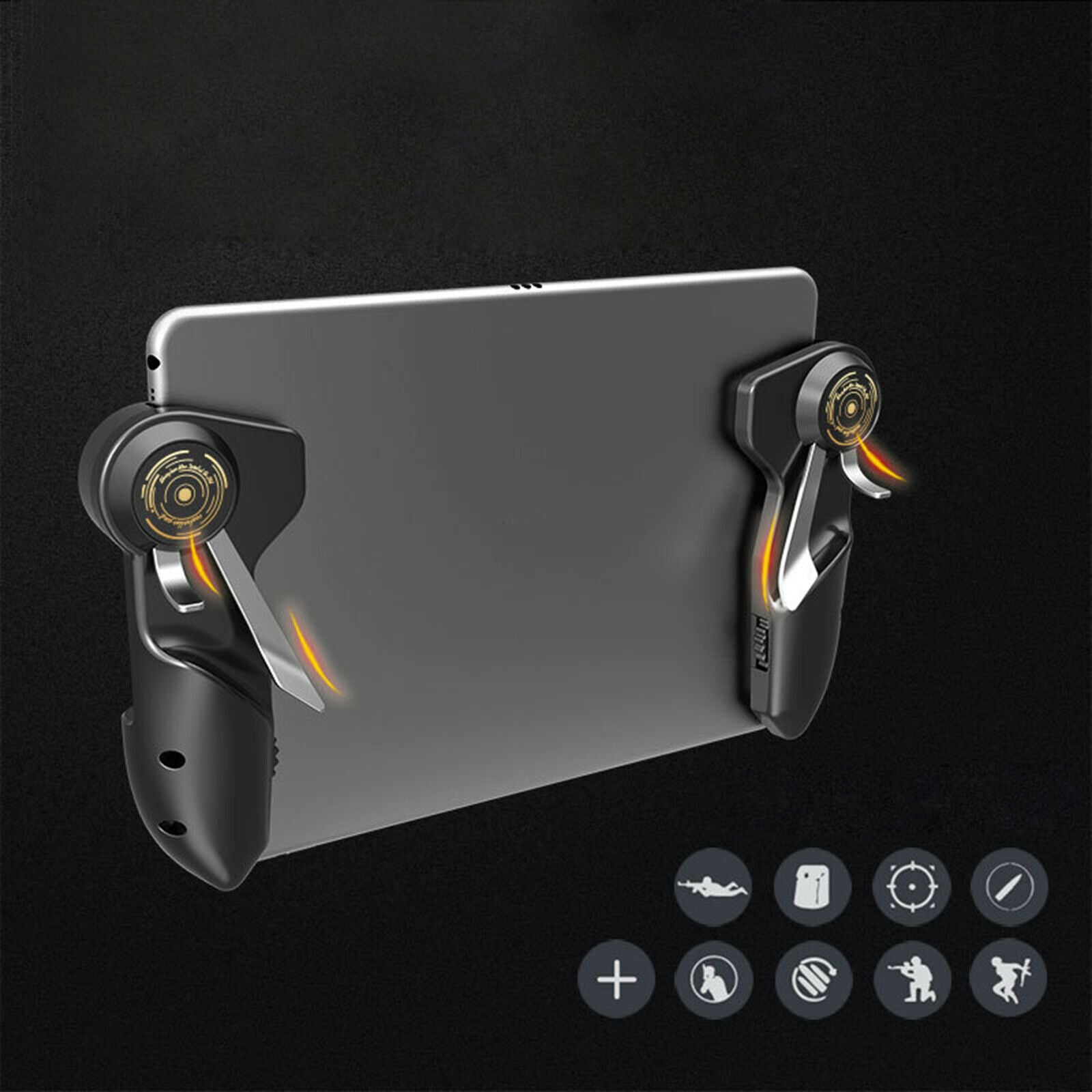 Six Finger Game Joystick Trigger Handle Kits For iPad Tablet Cellphone PUBG Game