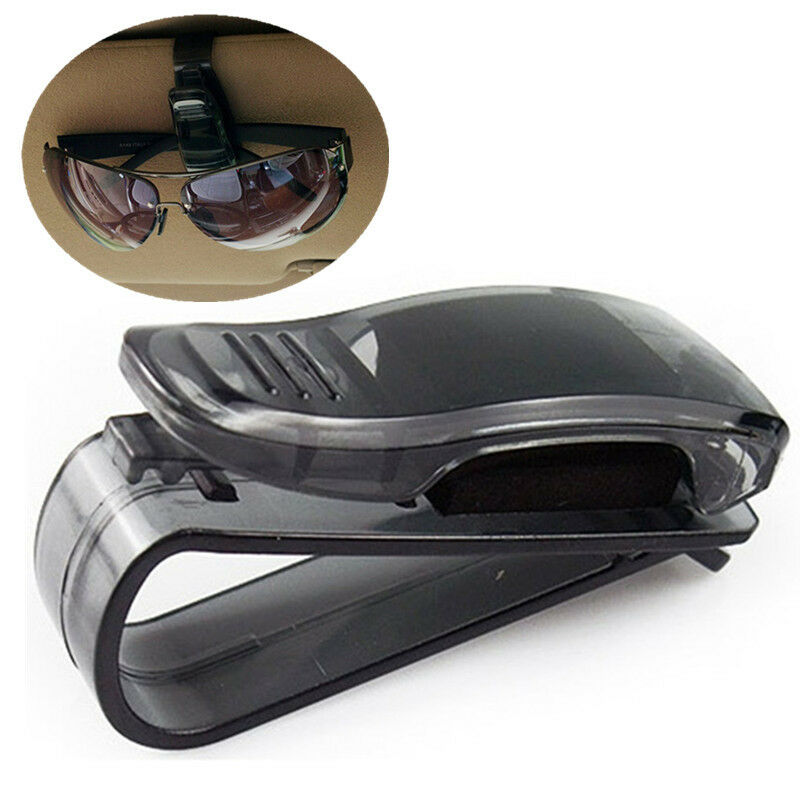 Black Universal Glasses Clip Car Auto Sun Visor Sunglasses Card Ticket Holder X1