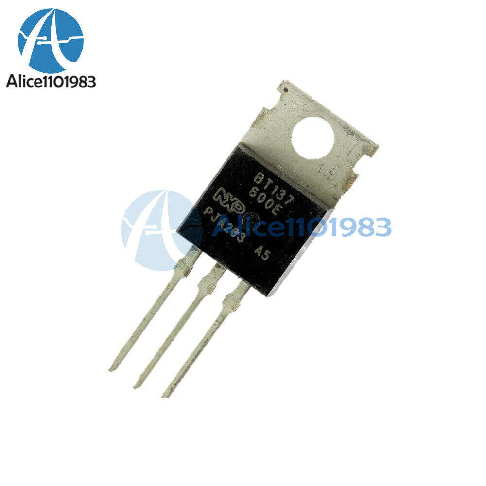 20PCS BT137-600E TO-220 BT137 600V 8A Triacs Thyristor BT137