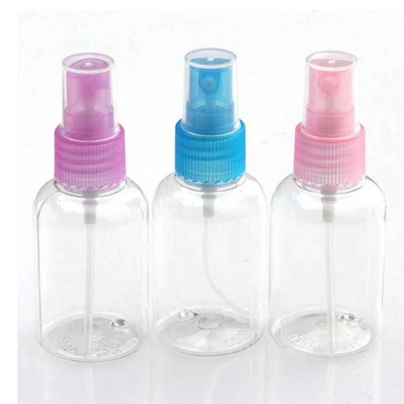 5Pcs Clear 50ml Empty Spray Bottle Travel Transparent Plastic Perfume Ato.l8