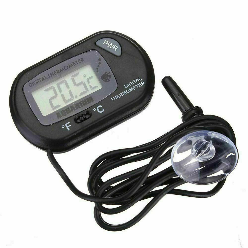 Tiny Digital LCD Water Thermometer, Aquarium Fish Tank Vivarium Baby Bath Offic