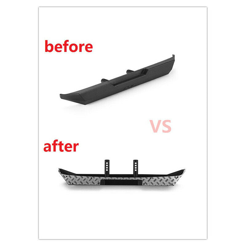4X(Front & Rear Bumper Decorative Anti-Scratch Strip Anti-Skid Plate 1/10 RM9A9)