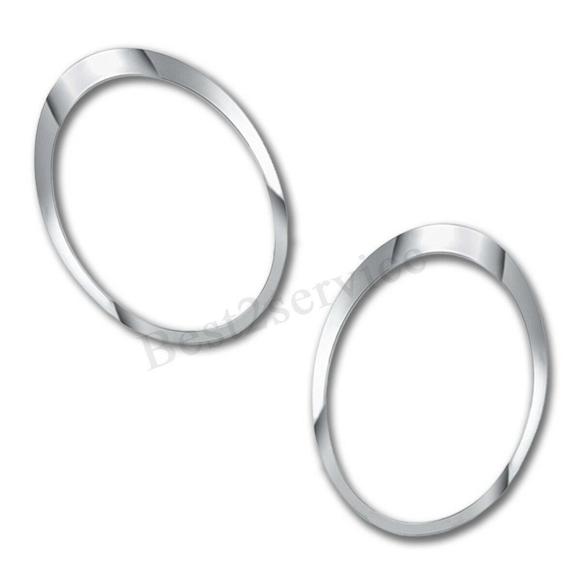 2x Left & Right Side Chrome Headlight Trim Ring For Mini Cooper 2007-2015    â—