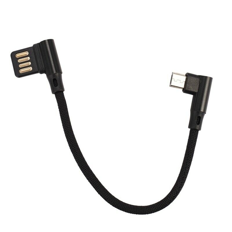 15Cm Micro- Usb 5Pin Right Angle To Left Right Angle 90 Degree Usb 2.0 Dual ElP4