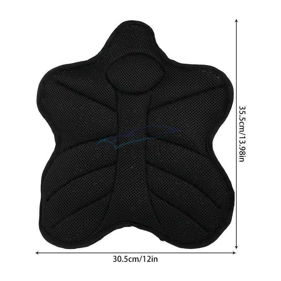 1 Set 35.5×30.5cm Non-Slip Motorcycle Heat Insulation Elastic Seat Cover Cushion