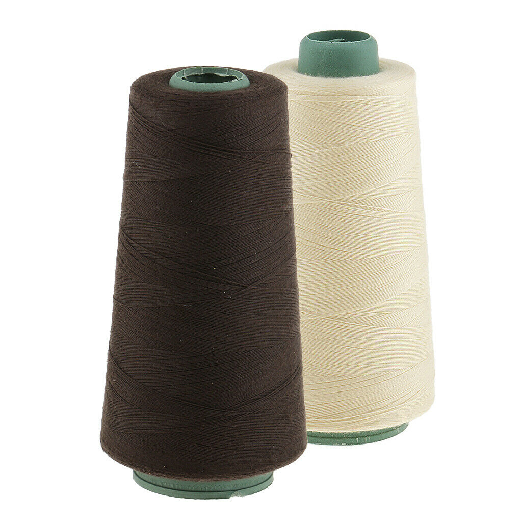 2 Colors Wigs Weaving Thread 2,187 Yards for Making Wig Sewing Hair Weft Weaves