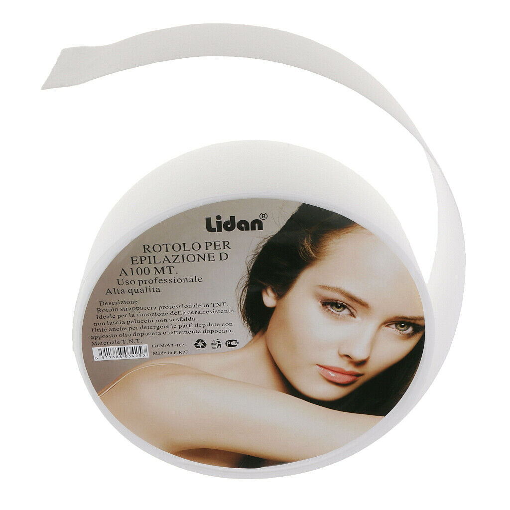 100 Yards Nonwoven Hair Removal Paper Depilatory Wax Strips Waxing Roll Tool