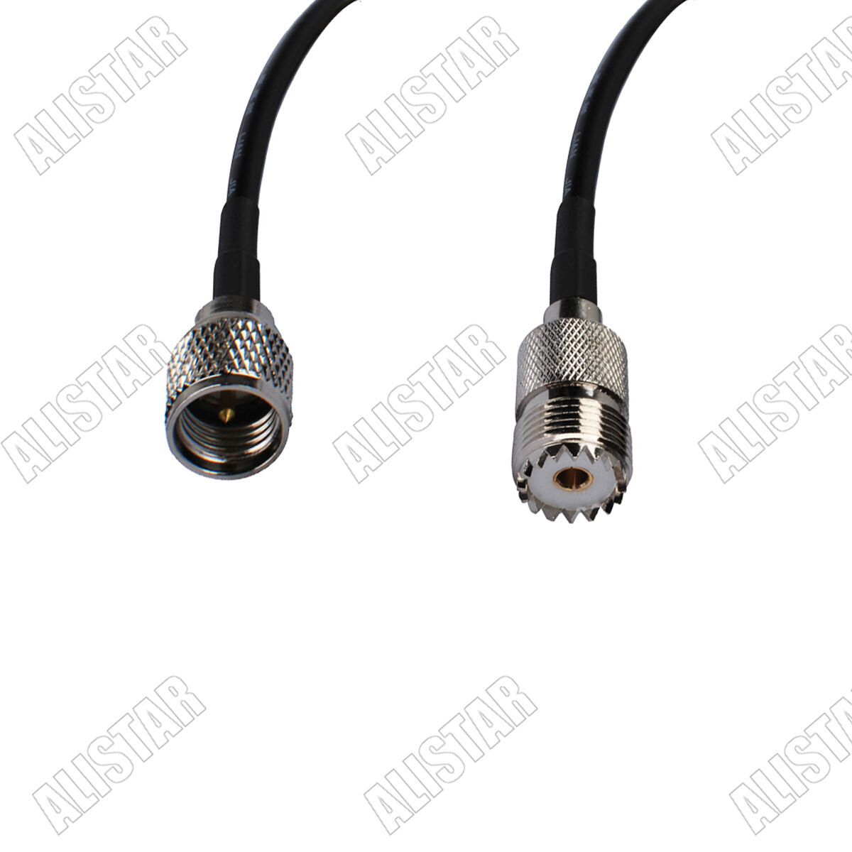 Mini UHF male plug to UHF SO-239 Female pigtail Coaxial cable RG58 30cm for WiFi