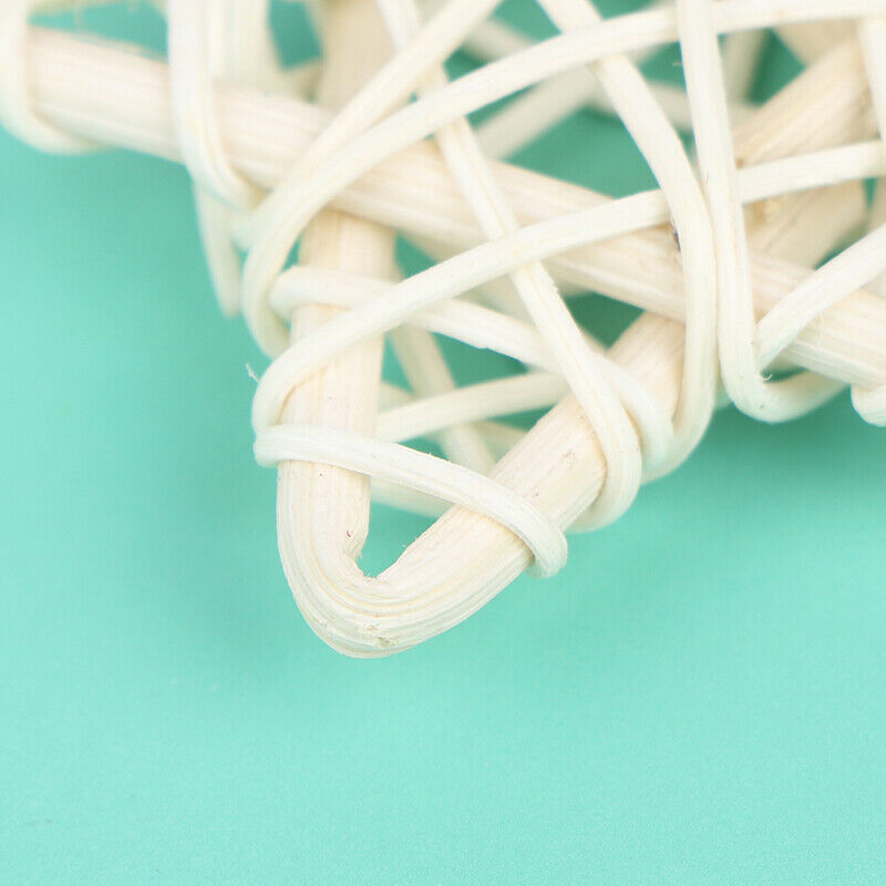 10Pcs DIY Indonesian Vine White Rattan Star Christmas Decoration Woven Wrea KX