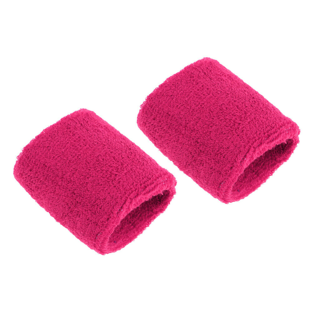 6 Pieces Gym Unisex Sports Cotton Sweatband Sweatband Wristband