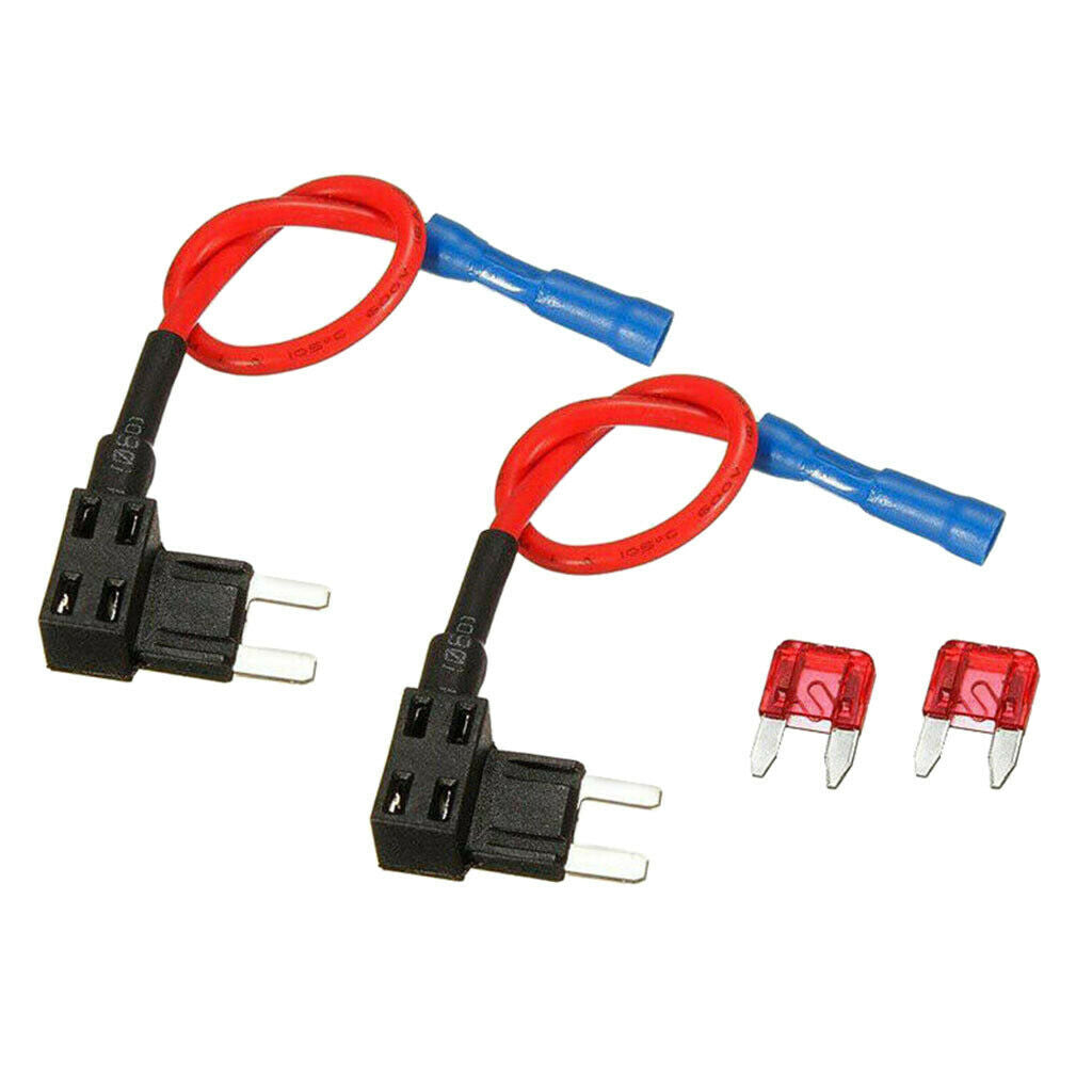 2x Circuit Fuse Adapter ATC Holder Double Circuit Low Profile Fuse Puller