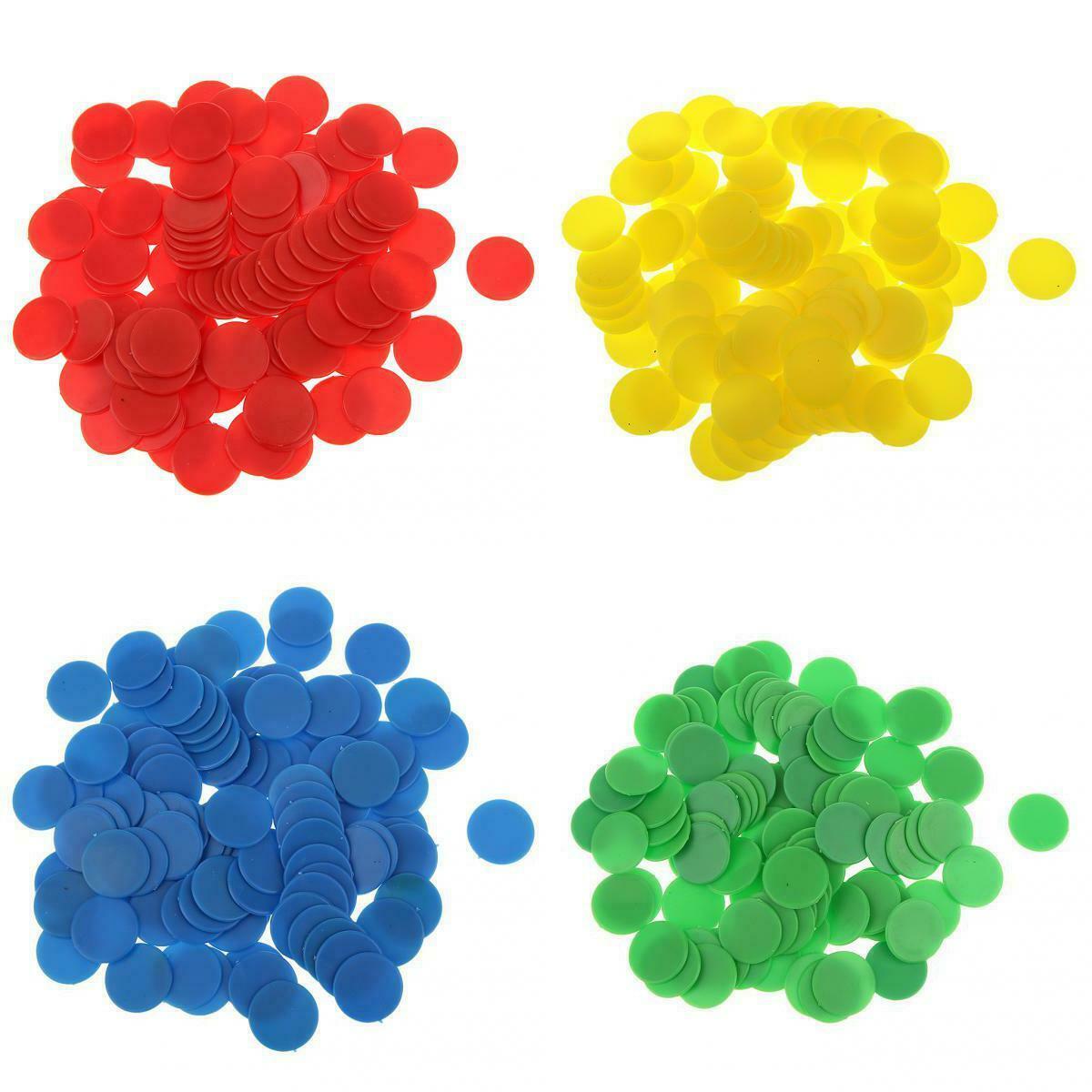 400pcs Assorted Round Board Game Counters Winks Numeracy Teaching Chips