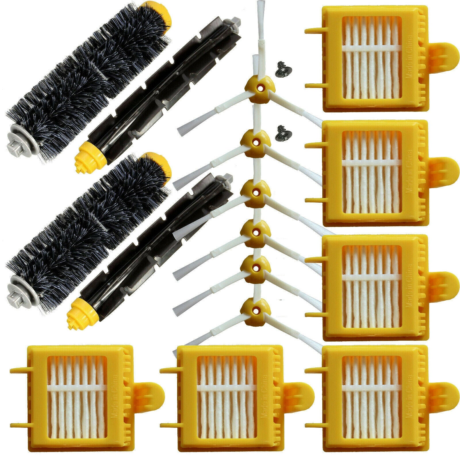 Brush & Hepa Filter 3 armed Side Kit for iRobot Roomba 700 760 770 780 785 790