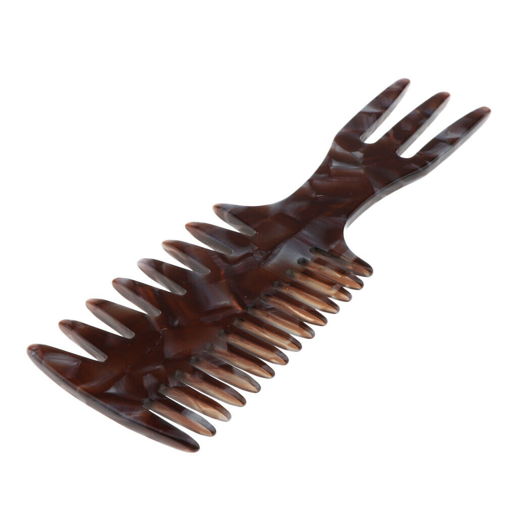 4pcs Barber Styling Comb 3 in 1 Fish Bone Shape Wide Tooth Dyeing Comb for Hair