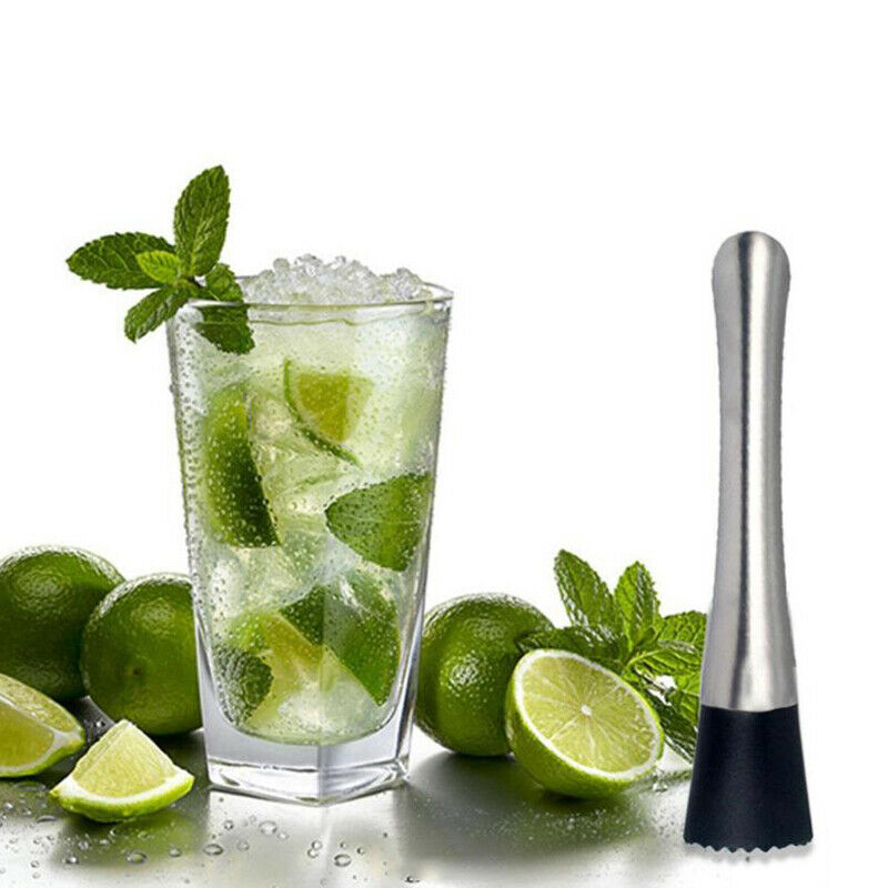 Muddler Cocktail Head DIY Stainless Steel Bar Mixer Cocktail Drink Kitche.l8