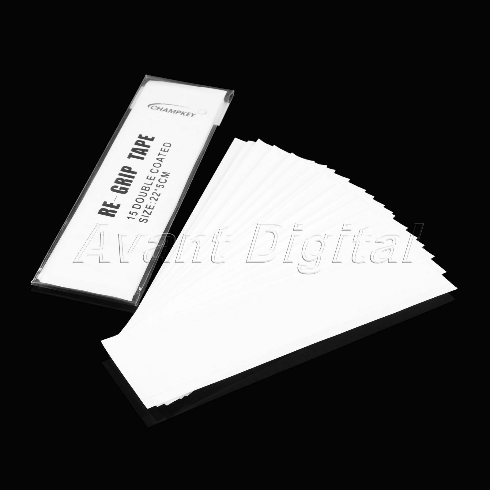15Pcs Golf Club Grip Tape Strips White Double Sided Adhesive Tool Convenient Use