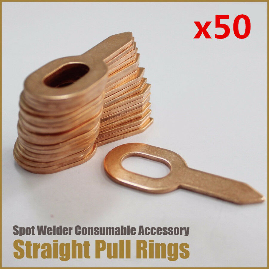50x Car Panel Dent Pulling Rings Pads Straight Washer Spot Welding Repair Tools