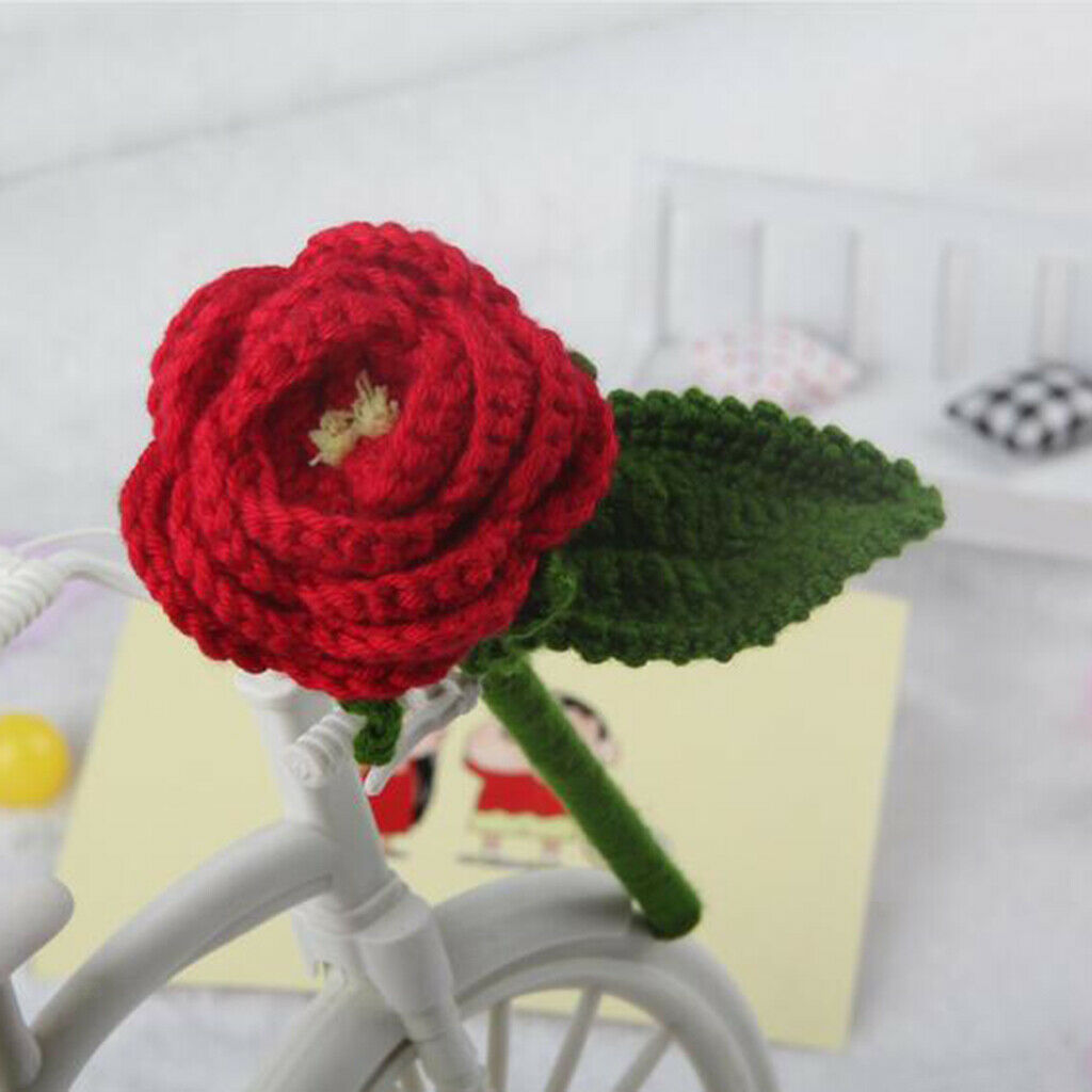 DIY Crochet Kits Red Rose Sewing Material Package For Adults Crochet Lovers