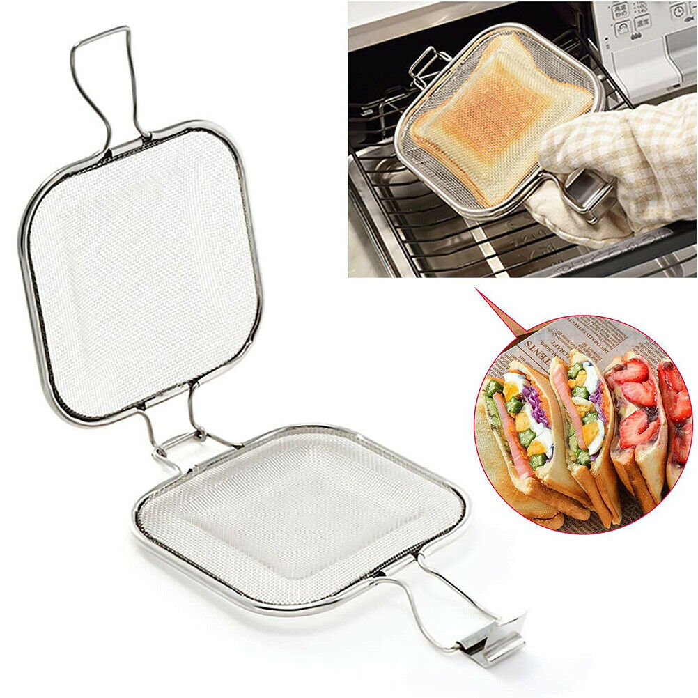 Stainless Steel Baking Rack Bread Sandwich Grilling Net Cooling Rack for Home