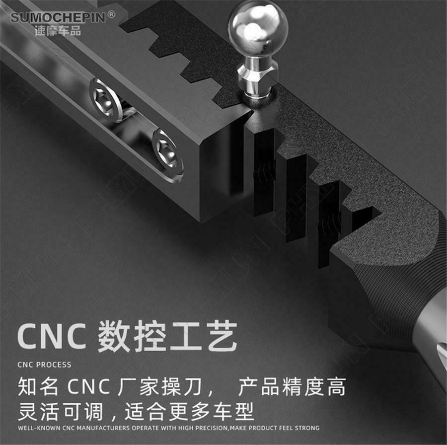 Universal Motorcycle Scooter Kickstand Foot Bracket Black CNC Aluminum Alloy