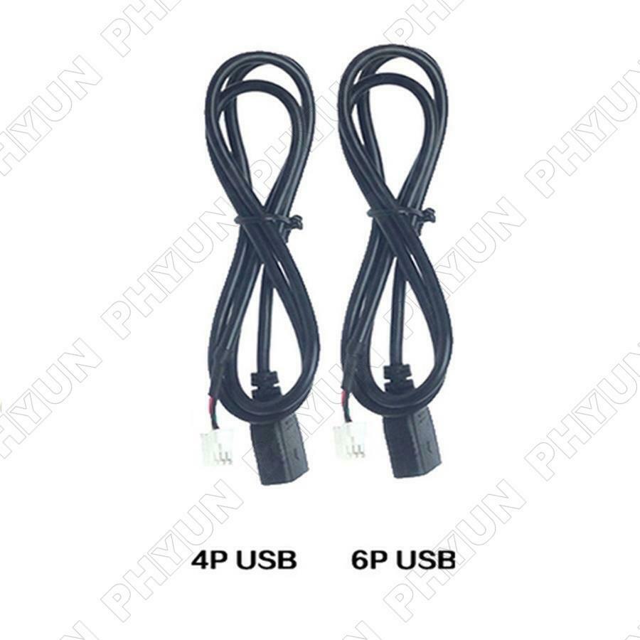 2PC 4Pin+6Pin USB Cable Adaptor For Android Car Radio Stereo USB Cable Connector