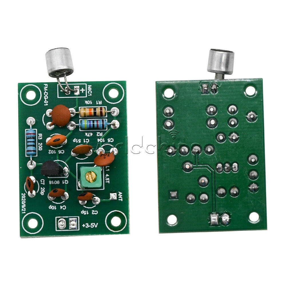 2PCS Wireless microphone Ham FM radio transmitter wireless module 3v~5v 91~103MH