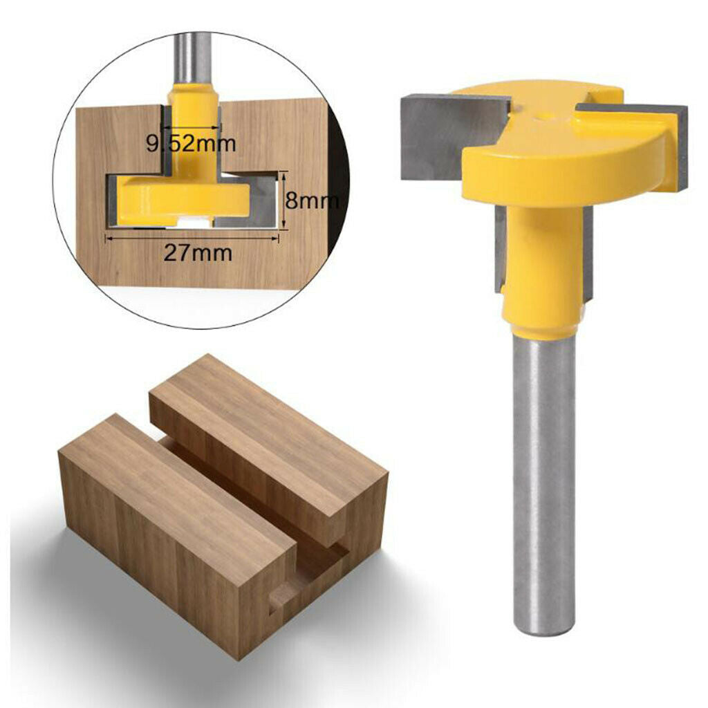 6mm Shank Woodworking Slotting Router Bit Milling Cutter 8mm Thick Tool