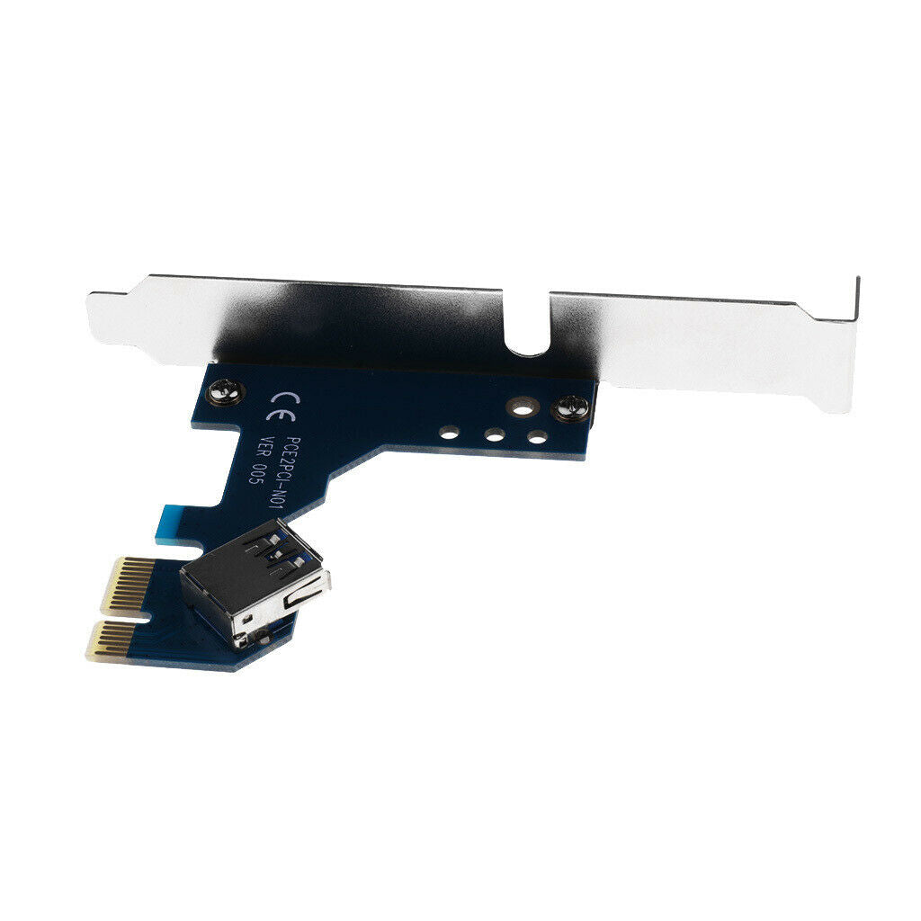 PCI-E PCI Express Riser PCIE Adapter Card With USB Extension Cable