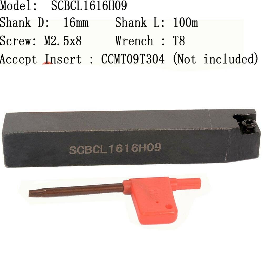 SCBCL1616H09 left hand Lathe External Turning Tool Holder For CCMT09 inserts