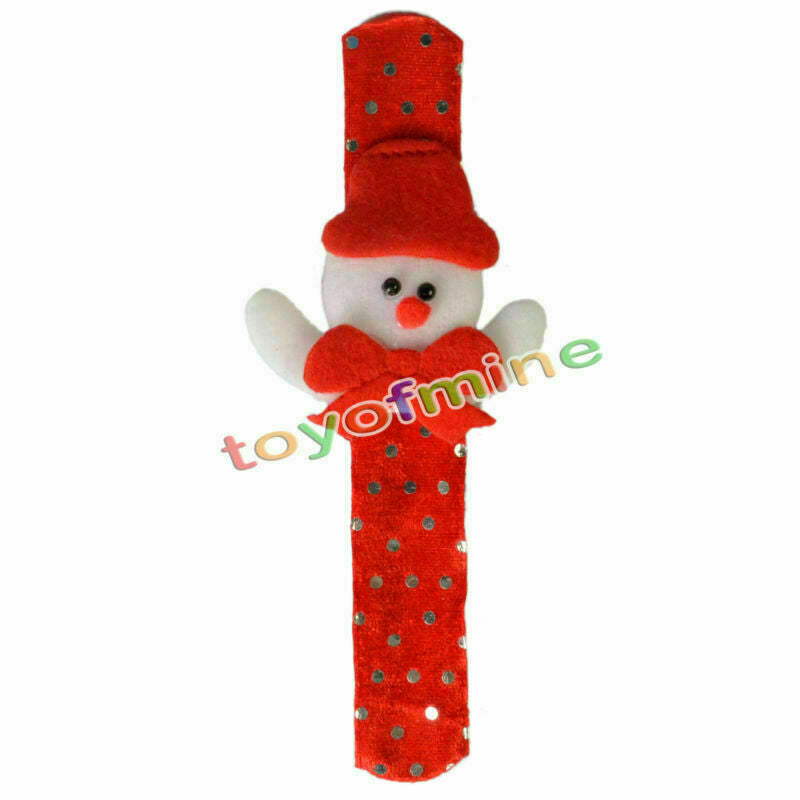 Santa Claus Deer Beer Slap Circle Bracelet Christmas Xmas Gift Decoration Random