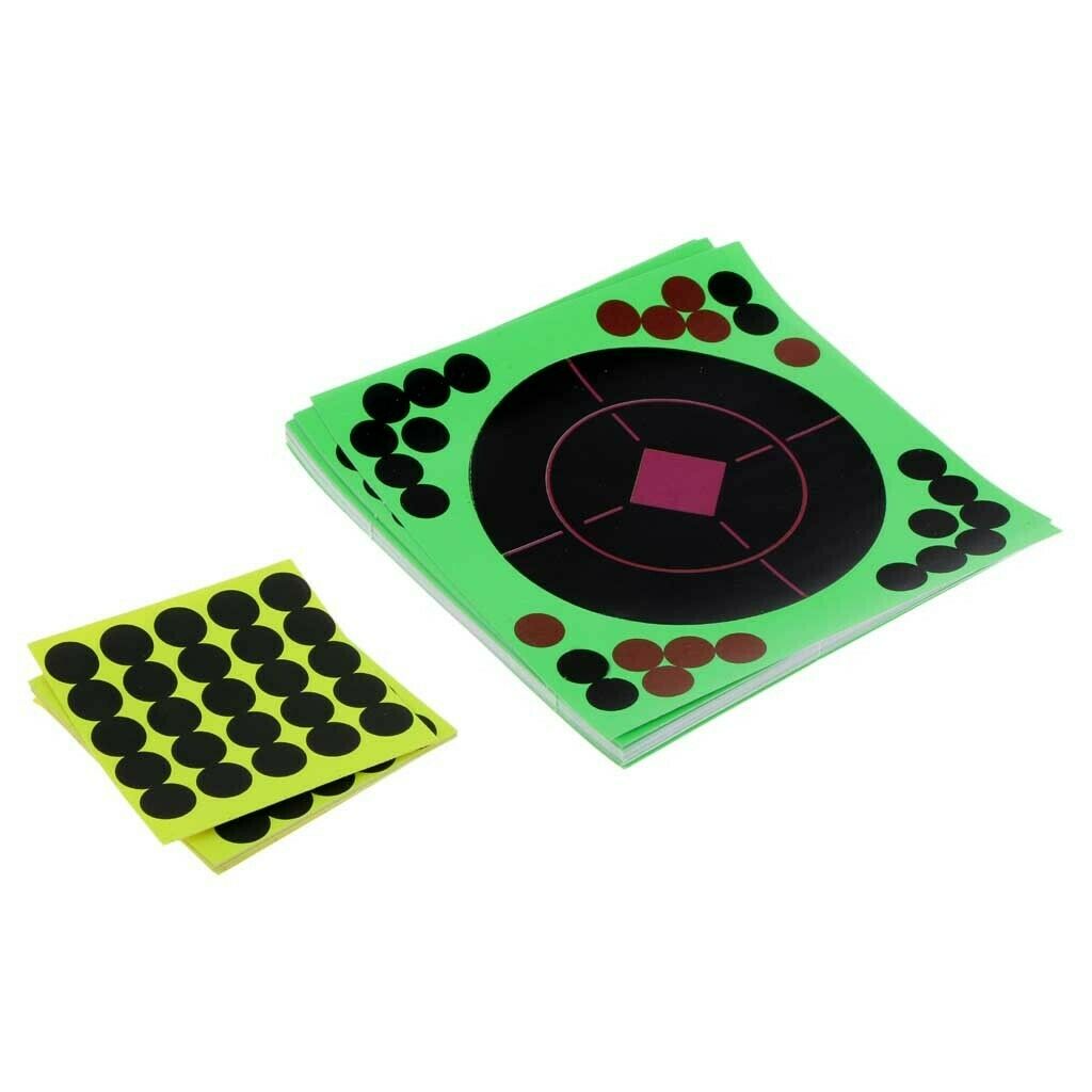 25pcs 4"  Stickers Adhesive Glow Shot for Shooting Training