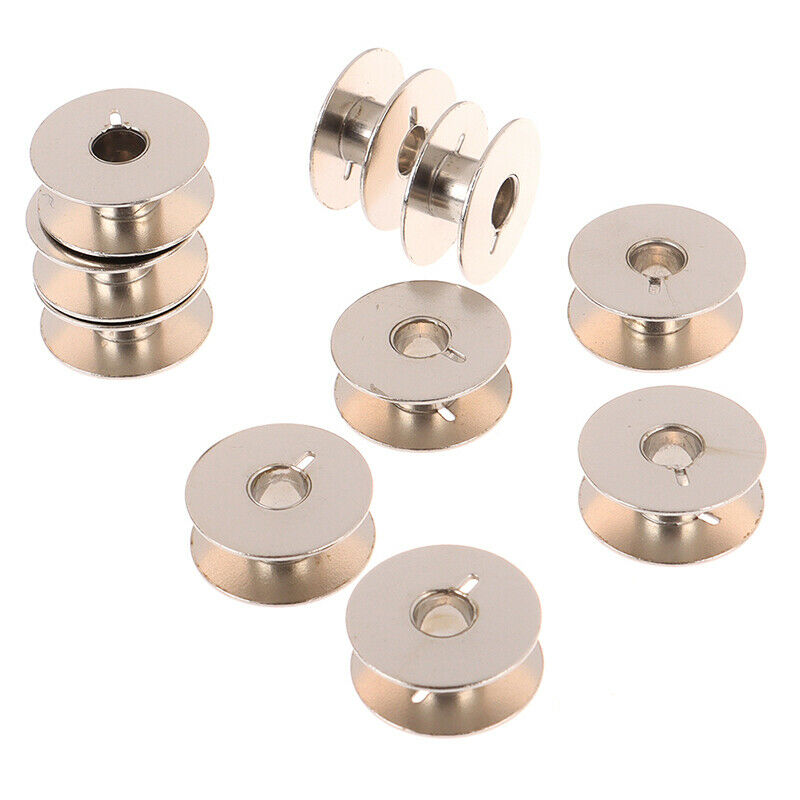 10Pcs metal spool wing machine accessories industrial bobbin grooved bob DD