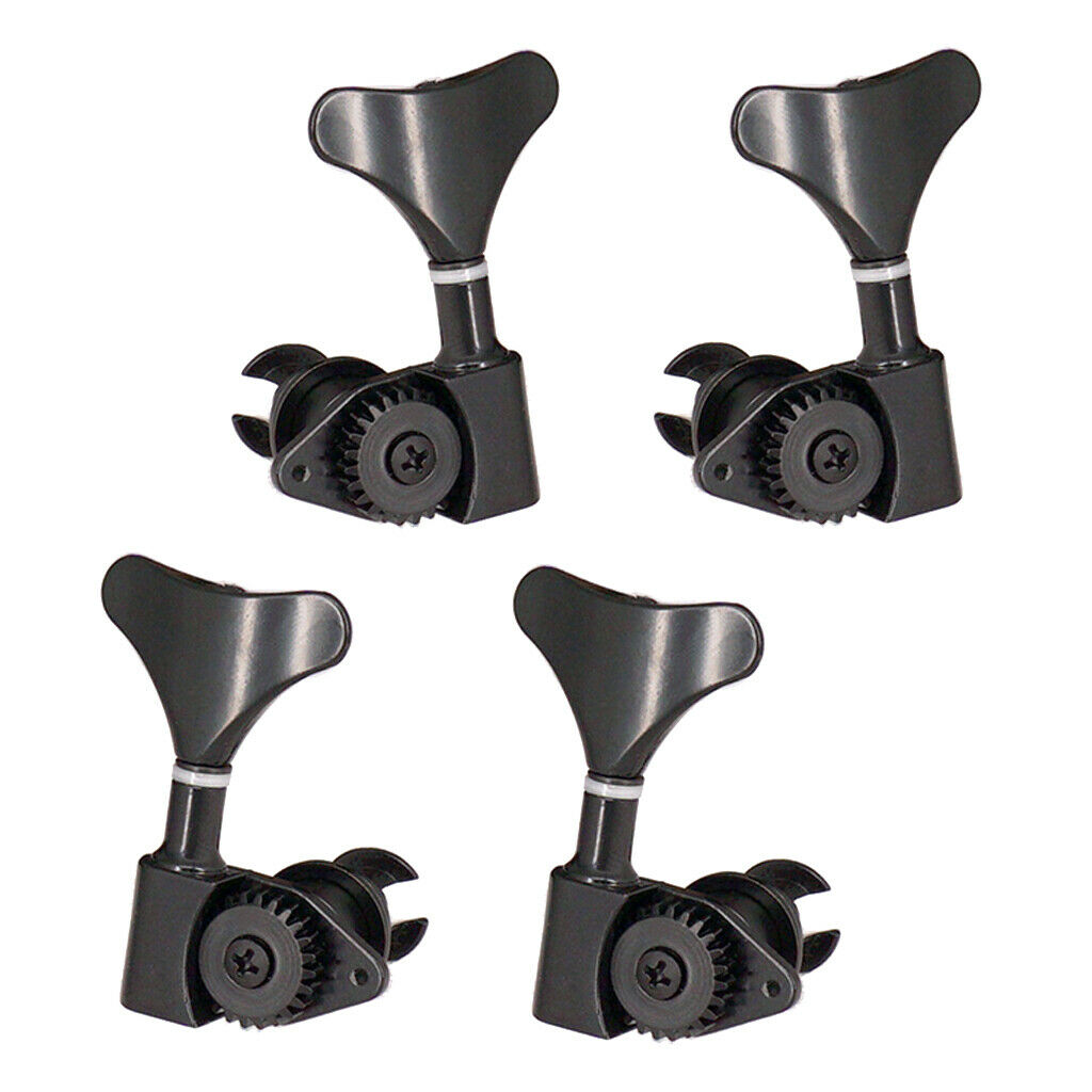 4 Pieces Electric Bass Machine Tuner Pegs Keys Music Accessories Set 2L2R