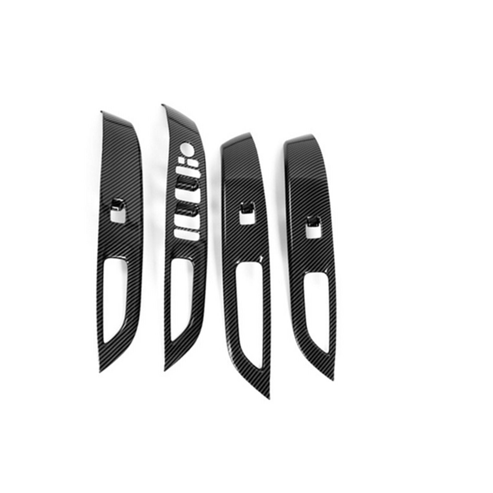 For 2022 Hyundai Tucson NX4 Carbon Fiber Window Armrest Lift Switch Cover Trim