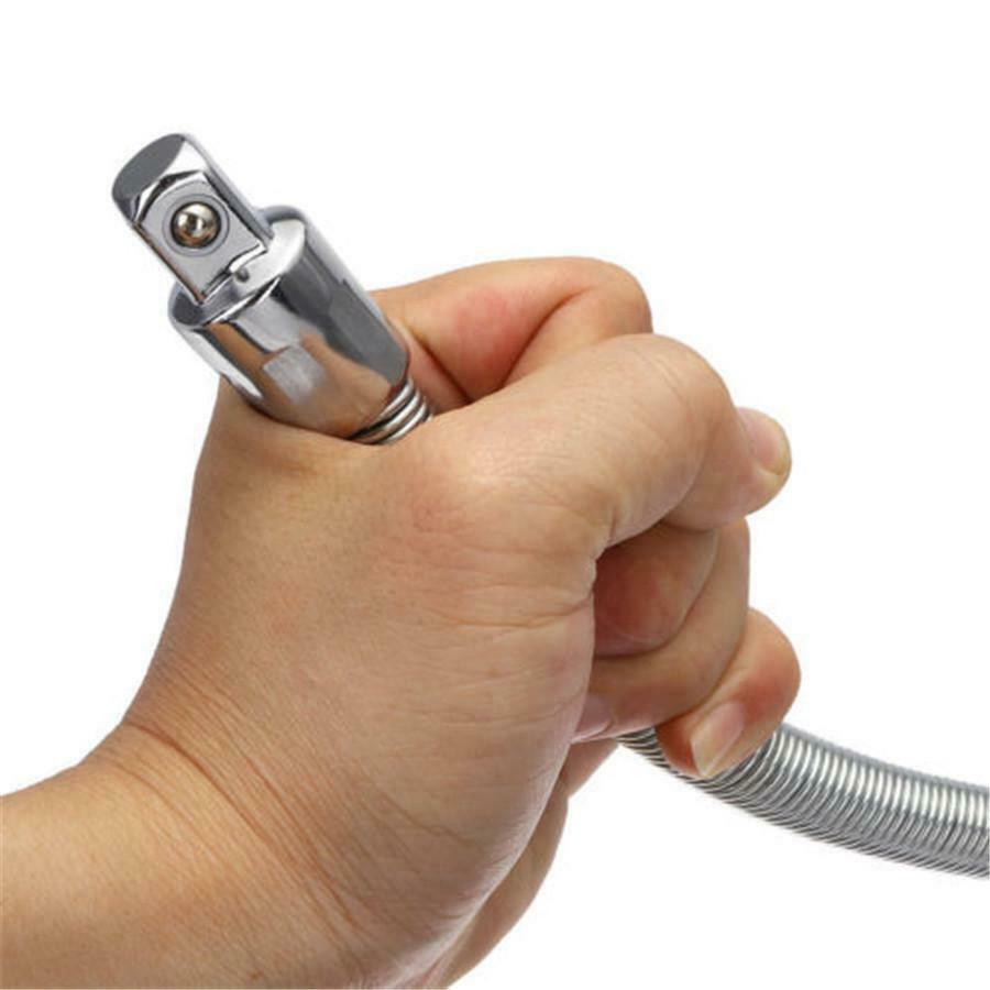 3Pcs Flexible Socket Extension Bar Ratchet Wrench Tool Set  1/4'' 3/8'' 1/2''