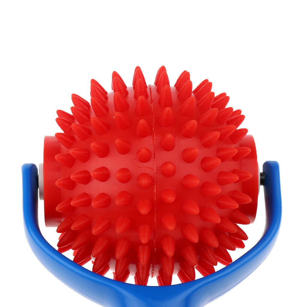 Spiky Point Massage Ball Reflexology Acupuncture Body Massager Pain Ease - Blue