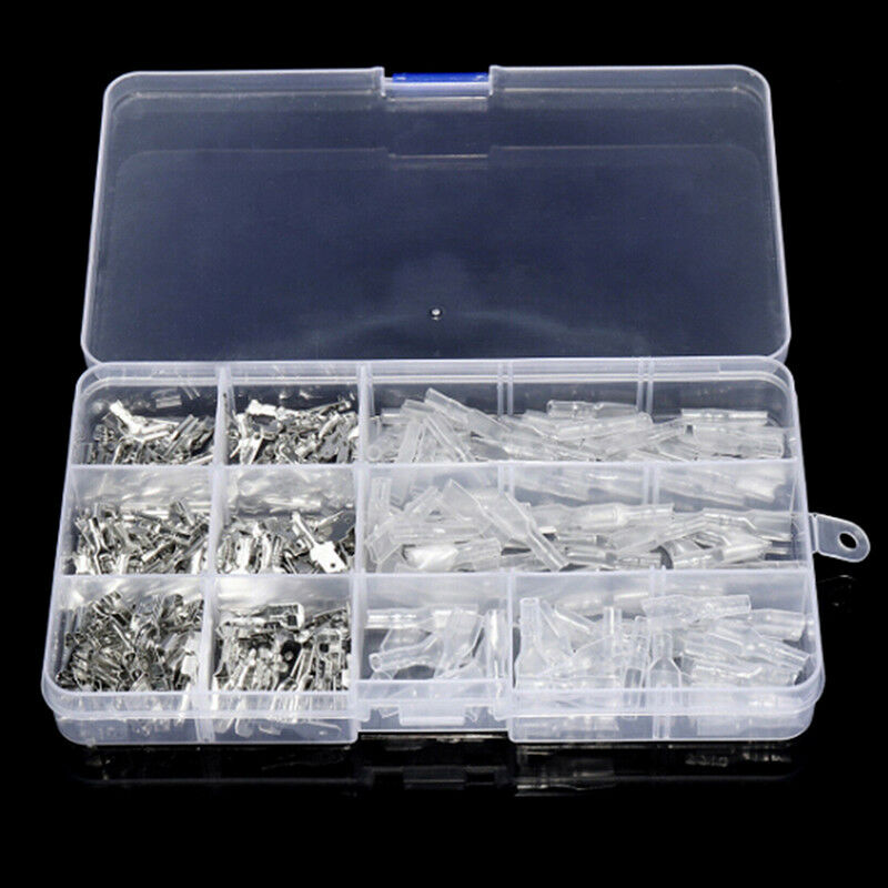 270PCS Female & Male Cable Lugs Car Electrical Wire Terminals Crimp Connectors